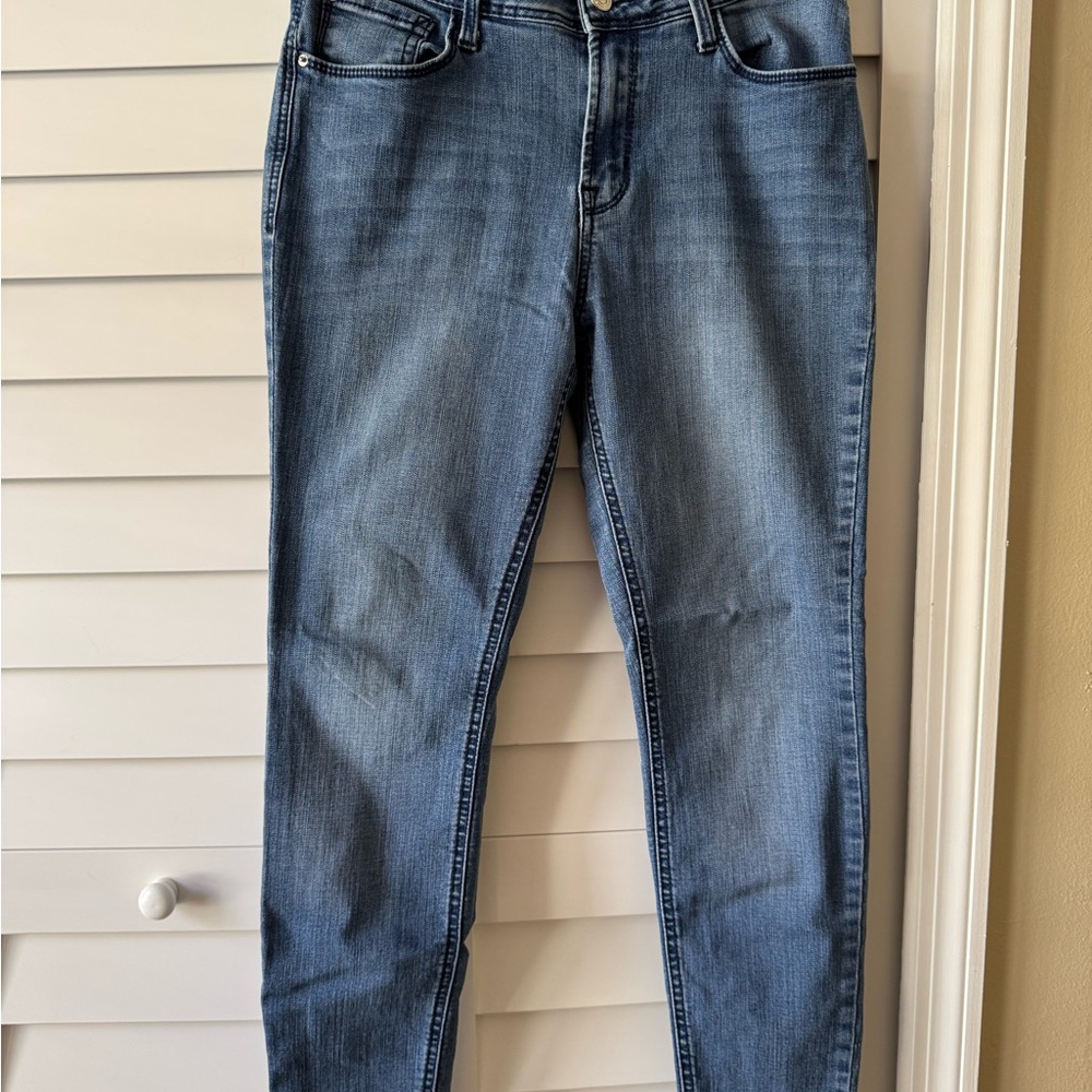 Kensie Blue Skinny Jeans with Mid-Rise Waist